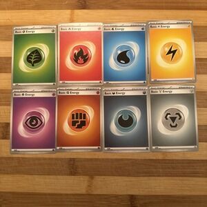 Pokemon 151 Basic Energy COSMOS HOLO Full Set Of (8) SVE 001-008 NM/MINT